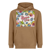 Toasted Coconut summer vibes with sea shells Heavyweight Hoodie - TumblerDesignByShophia