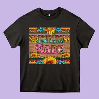 Small Business Babe Heavy Core Tee Designed By Hra Design Shop