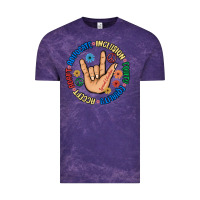 Cloud Purple advocate inclusion equity equality accept adapt Vintage Tee - MaliasSmallBusiness