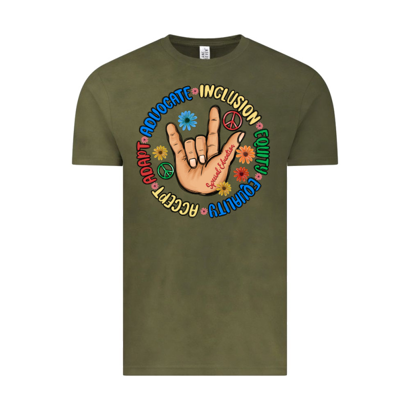 Advocate Inclusion Equity Equality Accept Adapt Vintage Tee by MaliasSmallBusiness | Teevron