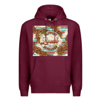 Burgundy support local business Premium Hoodie - TumblerDesignByShophia