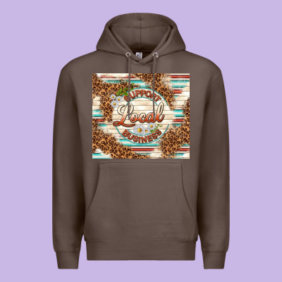 Support Local Business Premium Hoodie Designed By Tumblerdesignbyshophia