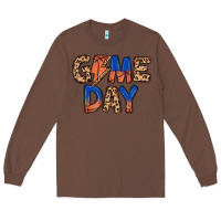 Chestnut game day basketball Long Sleeve Tee - MaliasSmallBusiness