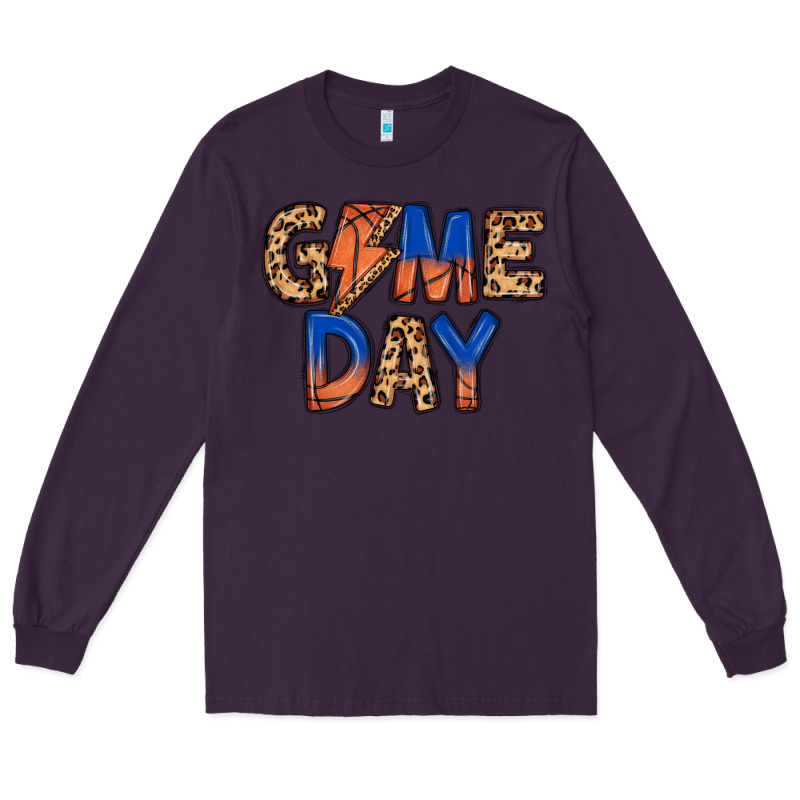 Game Day Basketball Long Sleeve Tee by MaliasSmallBusiness | Teevron