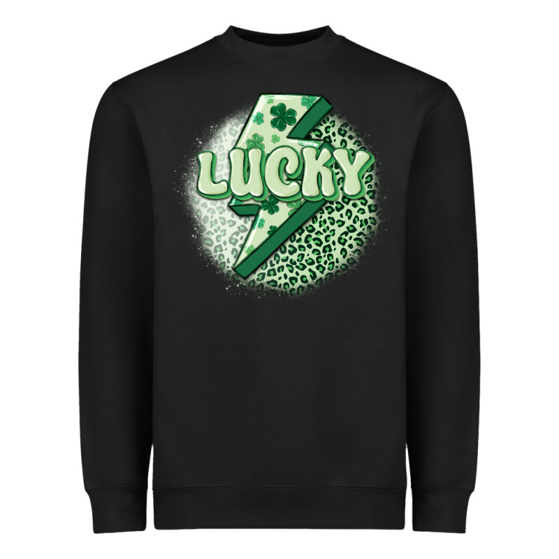 St. Patrick's Day Lucky Heavyweight Sweatshirt by MaliasSmallBusiness | Teevron