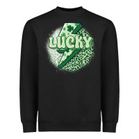 Black st. patrick's day lucky Heavyweight Sweatshirt - MaliasSmallBusiness