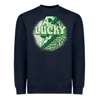 Navy st. patrick's day lucky Heavyweight Sweatshirt - MaliasSmallBusiness