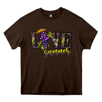 Chocolate Brown love summer Heavy Core Tee - CowhideDigitalArt