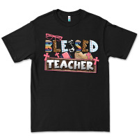 Black blessed teacher Premium Tee - AdoDesignShop