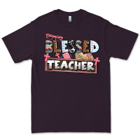 Plum blessed teacher Premium Tee - AdoDesignShop