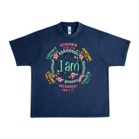 Navy i am inspiration Urban Heavy Tee - MaliasSmallBusiness