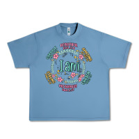 Pebble Blue i am inspiration Urban Heavy Tee - MaliasSmallBusiness