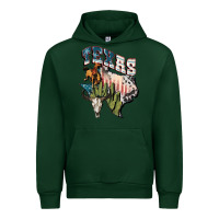 Forest Green Texas 4th of July Urban Hoodie - FaDigitalArtStudio