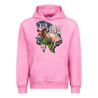 Fuchsia Pink Texas 4th of July Urban Hoodie - FaDigitalArtStudio