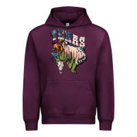 Mauve Wine Texas 4th of July Urban Hoodie - FaDigitalArtStudio
