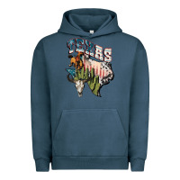 Pigment Midnight Navy Texas 4th of July Urban Hoodie - FaDigitalArtStudio