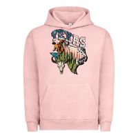 Pigment Salmon Texas 4th of July Urban Hoodie - FaDigitalArtStudio