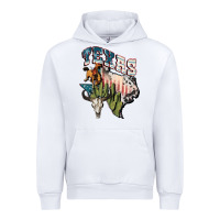 White Texas 4th of July Urban Hoodie - FaDigitalArtStudio