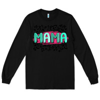 Black mama leopard Long Sleeve Tee - MaliasSmallBusiness