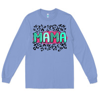 Colony Blue mama leopard Long Sleeve Tee - MaliasSmallBusiness