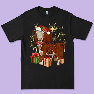 Christmas Hereford Premium Tee Designed By Jahusdesignshop