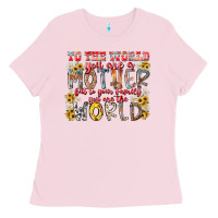 Bubblegum Pink mother world Ladies Tee - RacoonDesign
