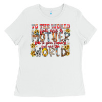 White mother world Ladies Tee - RacoonDesign