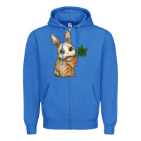 True Royal eastrt bunny carrot Zipper Hoodie - RanaPortraitStore