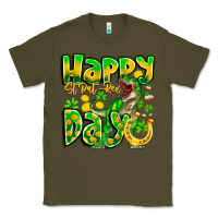 Army Green Happy St Patricks Rex Day Classic Tee - CowhideDigitalArt