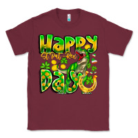 Burgundy Happy St Patricks Rex Day Classic Tee - CowhideDigitalArt