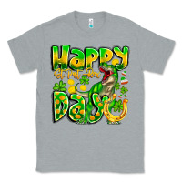 Heather Grey Happy St Patricks Rex Day Classic Tee - CowhideDigitalArt
