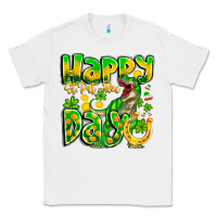 White Happy St Patricks Rex Day Classic Tee - CowhideDigitalArt