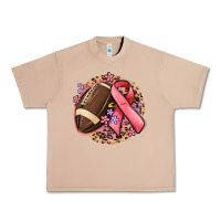 Burro breast cancer ribbon and american football Urban Heavy Tee - MaliasSmallBusiness