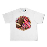 Lunar Rock breast cancer ribbon and american football Urban Heavy Tee - MaliasSmallBusiness