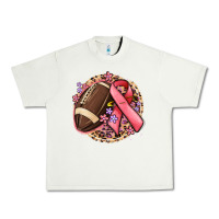 Pistachio breast cancer ribbon and american football Urban Heavy Tee - MaliasSmallBusiness