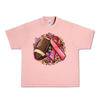 Salmon breast cancer ribbon and american football Urban Heavy Tee - MaliasSmallBusiness