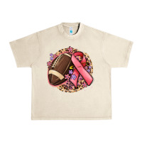 Sandshell breast cancer ribbon and american football Urban Heavy Tee - MaliasSmallBusiness