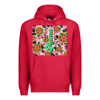 Cardinal mama with hippie daisies Premium Hoodie - TumblerDesignByShophia