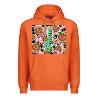 Carrot mama with hippie daisies Premium Hoodie - TumblerDesignByShophia