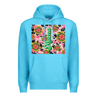 Ocean Blue mama with hippie daisies Premium Hoodie - TumblerDesignByShophia