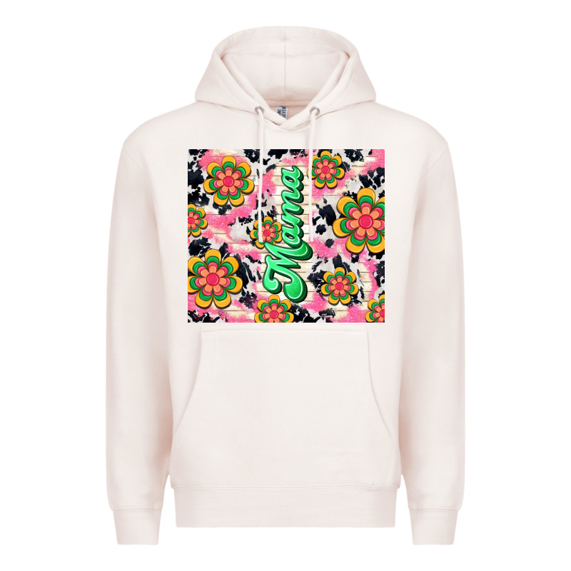 Mama With Hippie Daisies Premium Hoodie by TumblerDesignByShophia | Teevron