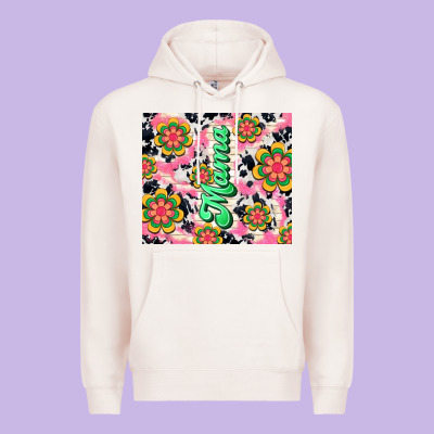 Mama With Hippie Daisies Premium Hoodie Designed By Tumblerdesignbyshophia