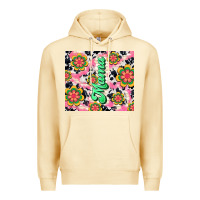 Pina Colada mama with hippie daisies Premium Hoodie - TumblerDesignByShophia