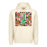 Sandshell mama with hippie daisies Premium Hoodie - TumblerDesignByShophia