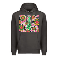 Smoke mama with hippie daisies Premium Hoodie - TumblerDesignByShophia