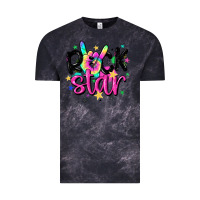 Cloud Black rock star Vintage Tee - MaliasSmallBusiness