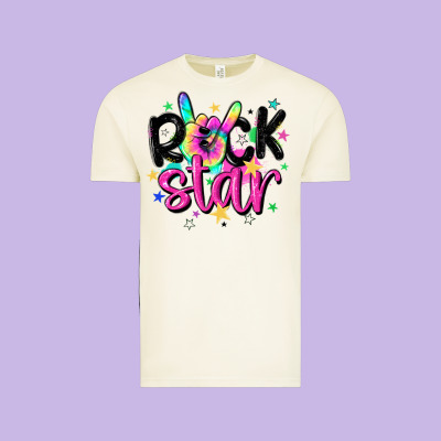 Rock Star Vintage Tee Designed By Maliassmallbusiness