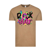 Vintage Coffee rock star Vintage Tee - MaliasSmallBusiness