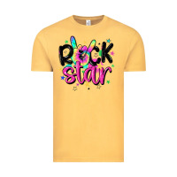 Vintage Mustard rock star Vintage Tee - MaliasSmallBusiness