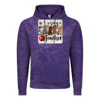 Cloud Purple very merry teacher christmas coaster Vintage Hoodie - Jasminsmagicworld